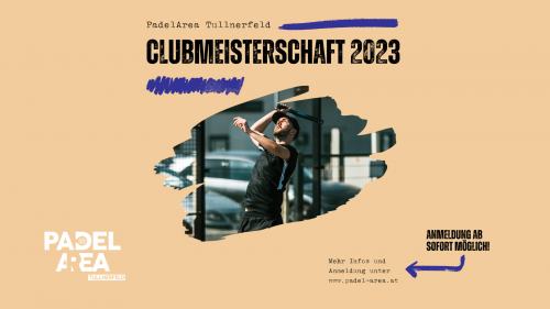 Die Anmeldung für die Clubmeisterschaft ist ab sofort offen! 